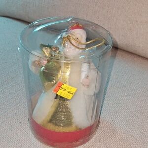 Santa Pig Tail Christmas Tree Topper